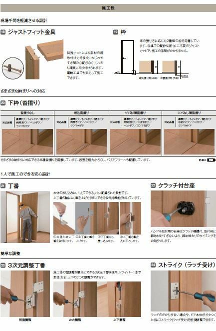 標準ドア ラシッサS LTA ケーシング付枠 05520／0620／06520／0720