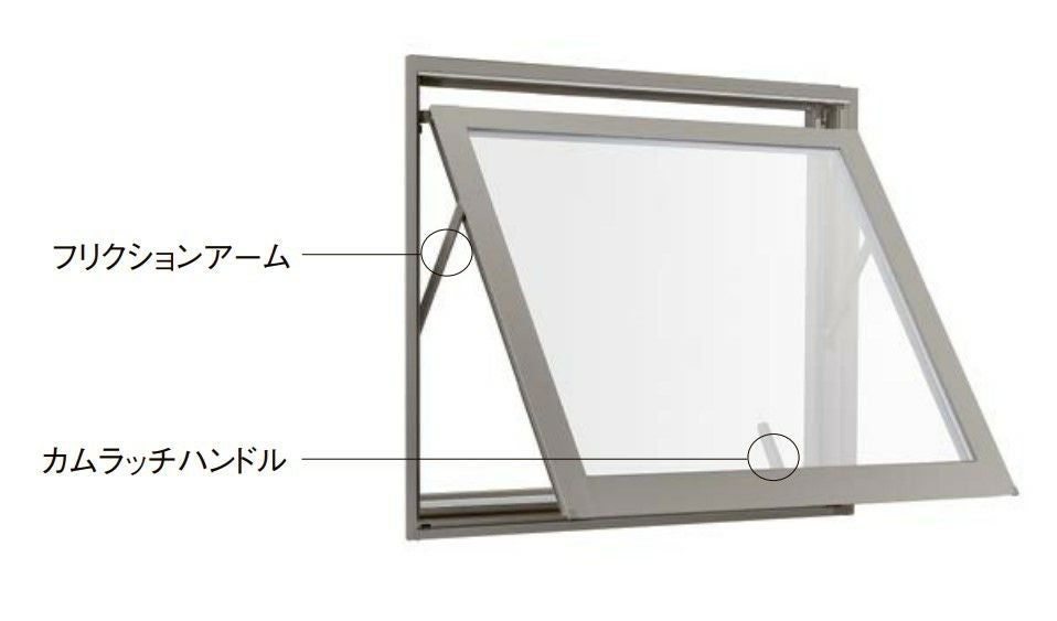 セレクトサッシ PG 横すべり出し窓 03603 W405 × H370 ペアガラス 窓