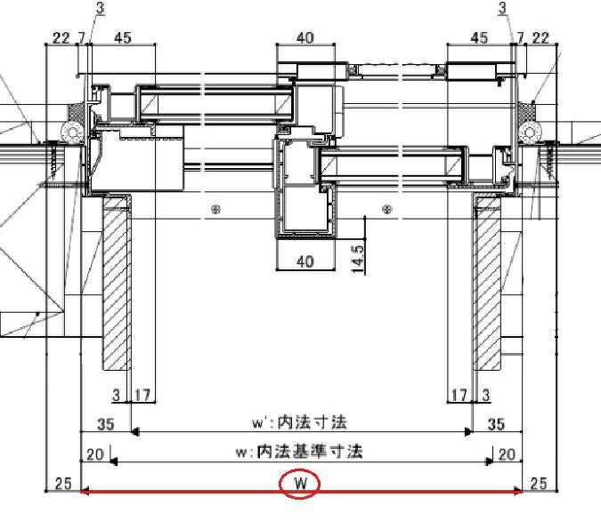 サーモスL 引違窓 15020 寸法 W1540 × H2030 LIXIL リクシル 半外型